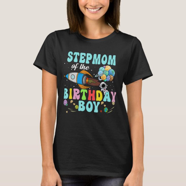 T-shirt Stepmere De L'Astronaut Anniversaire Boy Space Par (Devant)