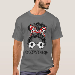 T-shirt StepMom Life Soccer Stepmaman Fête des mères Mes