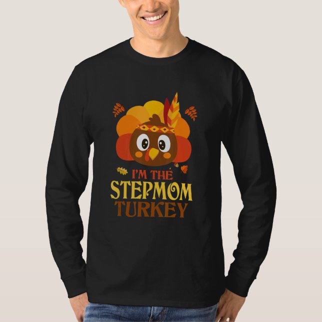 T-shirt Stepmom Turkey Family Matching Thanksgiving Christ (Devant)
