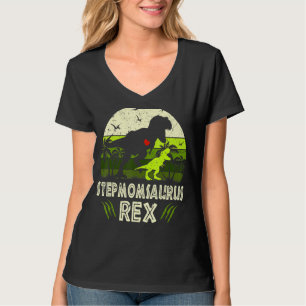 T-shirt Stepmomsaurus T Rex Dinosaur Stepmaman Saurus Fami