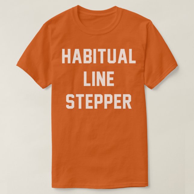 T-shirt Stepper de ligne Habituelle (Design devant)