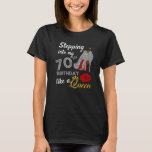 T-shirt Stepping Into My 70th Birthday Like A Queen Party<br><div class="desc">Stepping Into My 70th Birthday Like A Queen Party</div>