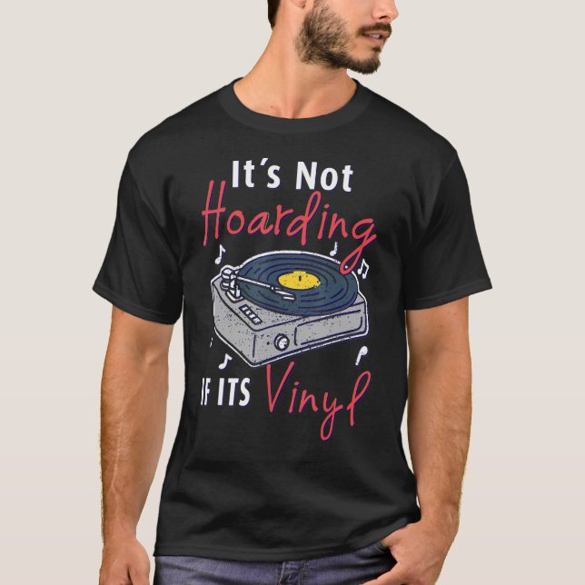 T-shirt Stereo Vinyl Record Buff Music Disk Player Audio A (Devant)