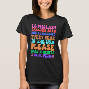 T-shirt Stériliser castrer animaux refuge vétérinaire chie