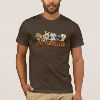 T-shirt Stérilisez et changez les chats et la bande