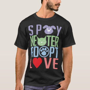 T-shirt Stérilisez le neutre adoptent l'amour 2