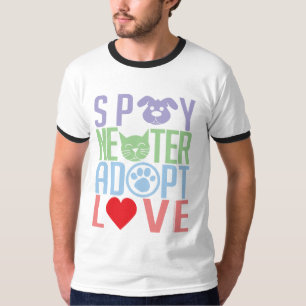 T-shirt Stérilisez le neutre adoptent l'amour 2