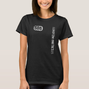 T-shirt Sterling Heights Michigan 586 indicatif régional V