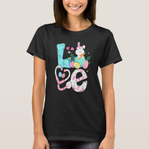 T-shirt Stethoscope Amour Scrub Vie Infirmière Mignonne La