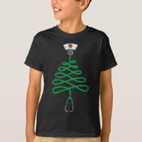 Stethoscope Arbre de Noël Infirmière Scrub de Noël