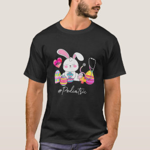 T-shirt Stethoscope Cute Bunny Infirmière pédiatrique Pâqu