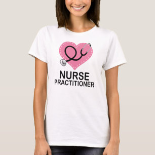 T-shirt Stéthoscope de coeur de praticienne d'infirmière
