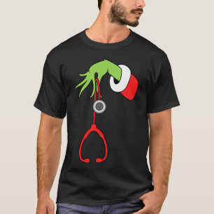 T-shirt Stéthoscope de Noël infirmière Pajamas de Noël inf