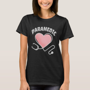 T-shirt Stéthoscope de secouriste avec cœur