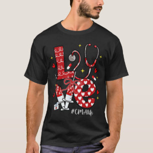 T-shirt Stéthoscope en forme de cœur Love Cma Life