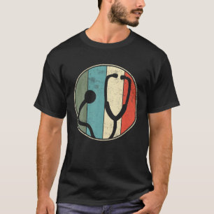 T-shirt Stethoscope Infirmière Docteur Retro Vintage