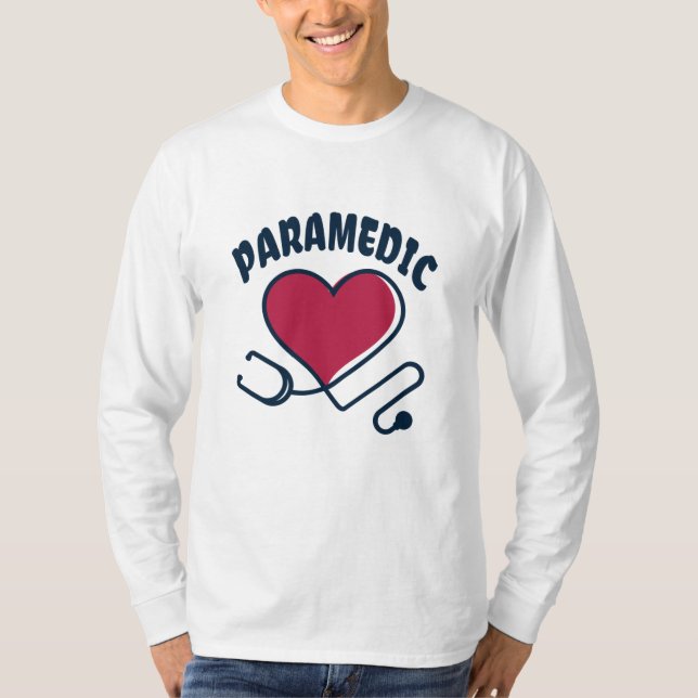 T-shirt Stethoscope paramétrique avec coeur (Devant)