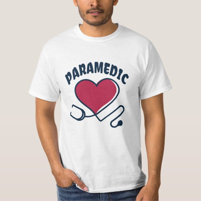 T-shirt Stethoscope paramétrique avec coeur (Devant)