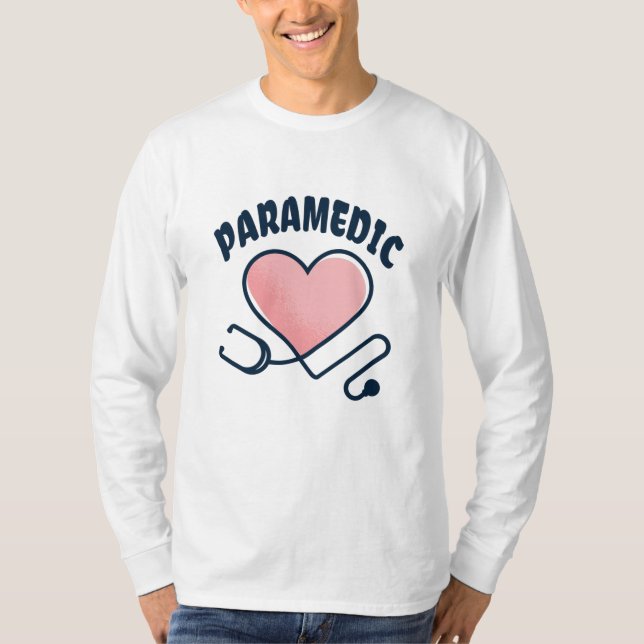 T-shirt Stethoscope paramétrique avec coeur (Devant)