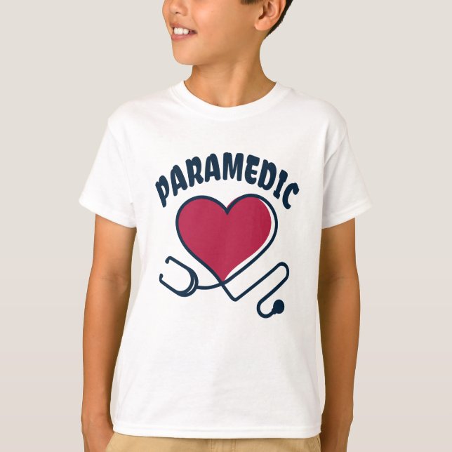 T-shirt Stethoscope paramétrique avec coeur (Devant)