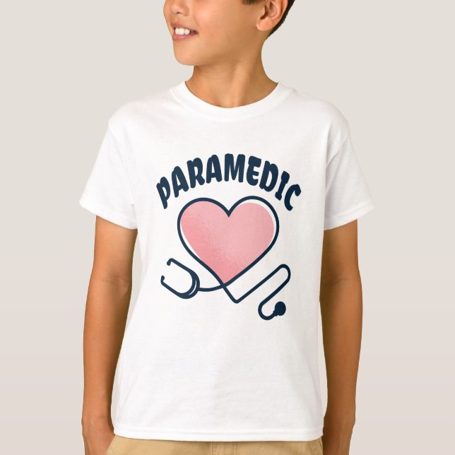 T-shirt Stethoscope paramétrique avec coeur (Devant)