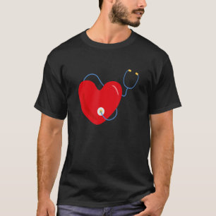 T-shirt Stethoscope Patriotique Soins infirmiers Médecine