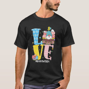T-shirt Stethoscope Scrub Nurse Life Pâques Jour mignon Gn