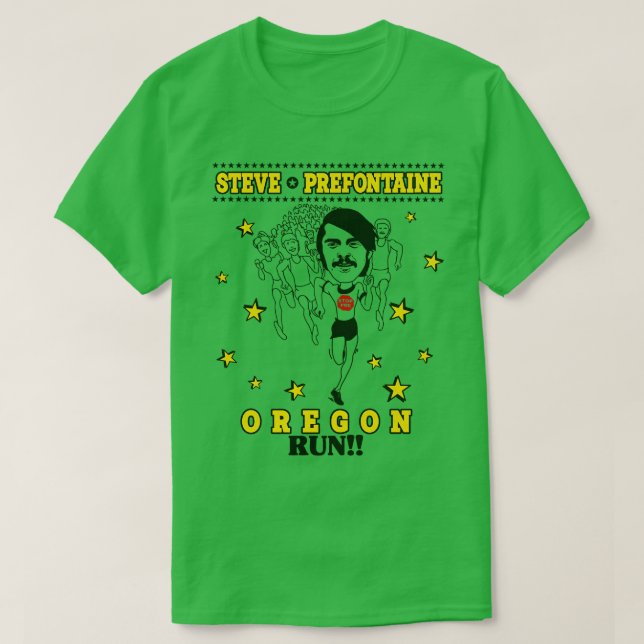 T-shirt Steve Prefontaine Oregon Run (Design devant)