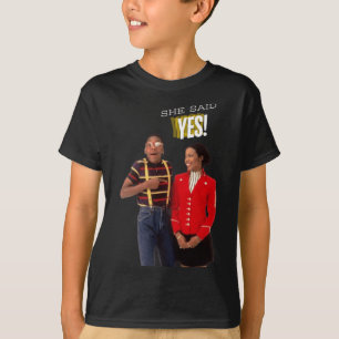 T-shirt Steve Urkel Famille S'Elle A Dit Oui! Autocollant