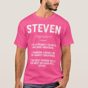 T-shirt Steven Définition Drôle Talentueux Grand Steve Cos