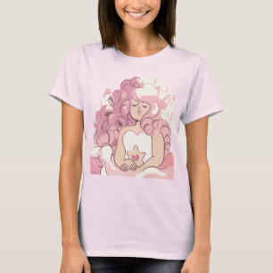 T-shirt Steven Universe Illustration de quartz Rose