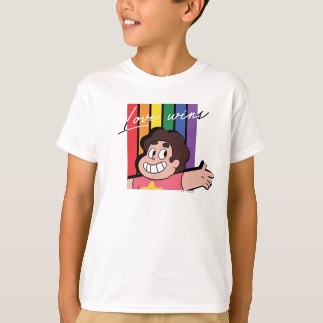 T-shirt Steven Universe - L'amour gagne (Devant)