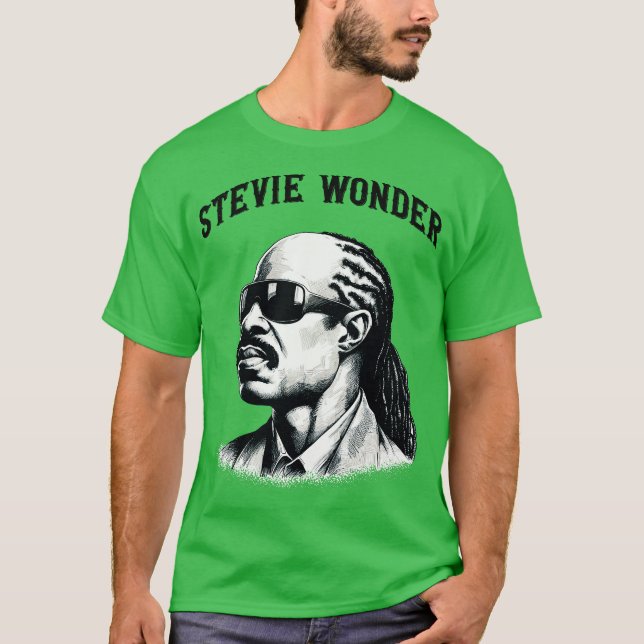 T-shirt Stevie Wonder (Devant)