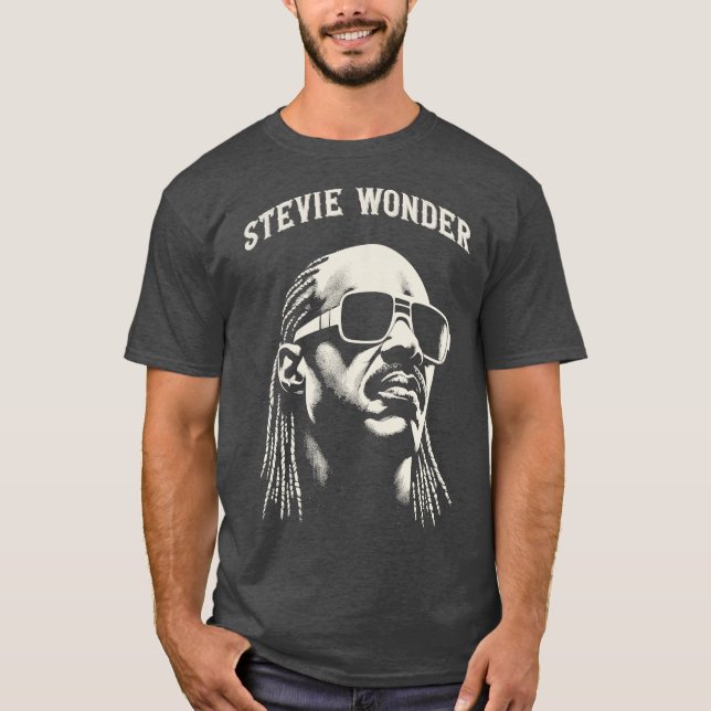 T-shirt Stevie Wonder 3 (Devant)