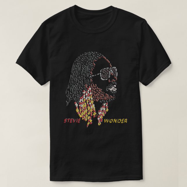 T-shirt Stevie Wonder Classic T-Shirt.png (Design devant)