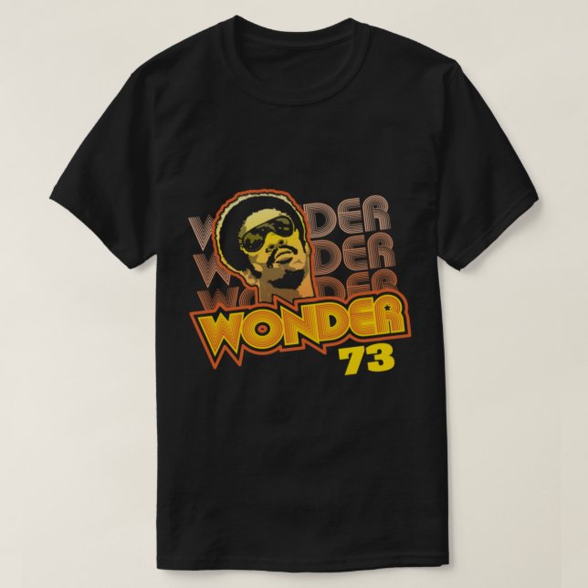 T-shirt Stevie Wonder T-ShirtStevie Wonder 73 T-Shirt_by C (Design devant)