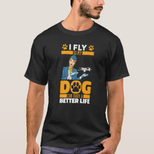 T-shirt Steward Dog - Stewardess Cabine Crew Attaches de v
