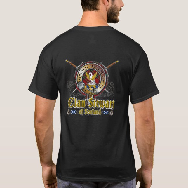 T-shirt Stewart Clan Badge (Dos)