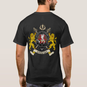 T-shirt Stewart Clan Badge Tartan & Swords