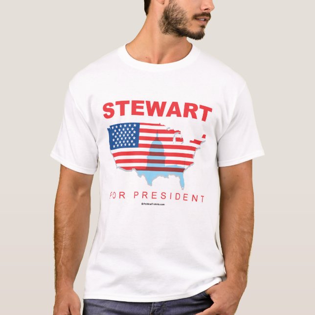T-shirt Stewart pour le président (Devant)