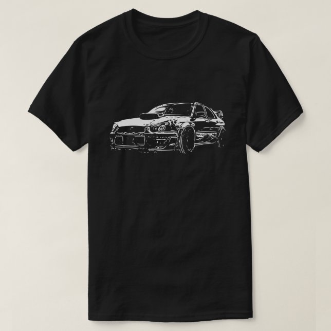 T-shirt Sti de Subaru Impreza Wrx d'image de vecteur (Design devant)