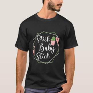 T-shirt Stick Bébé Stick Funny Ivf Transfert Jour Ivf Coup