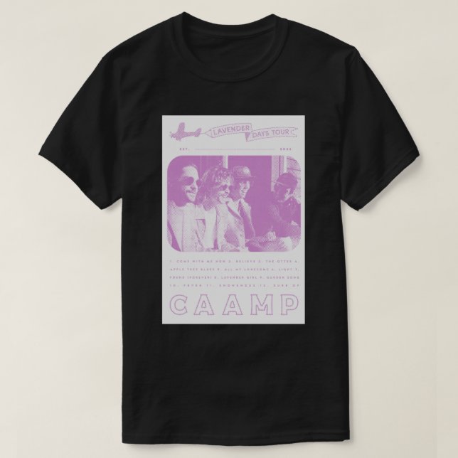 T-shirt Stick de l'affiche Caamp Music Lavender Days (Design devant)