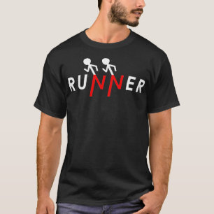 T-shirt Stick du coureur Figure Run Runny 5 k Runners M