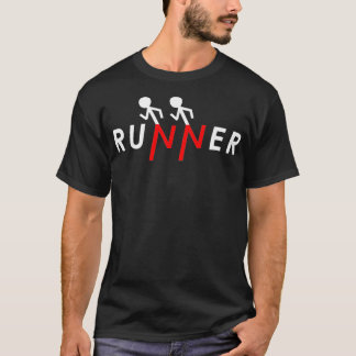 T-shirt Stick du coureur Figure Run Runny 5 k Runners M