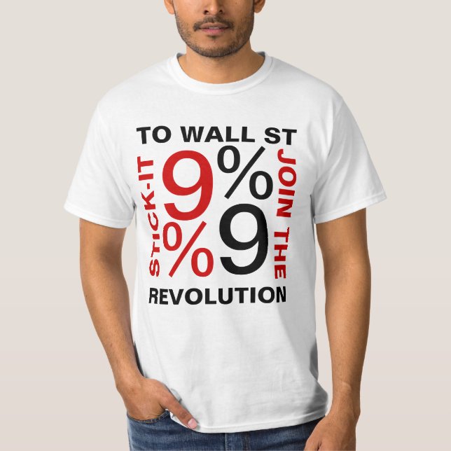 T-SHIRT STICK-IT À WALL STREET 99% (Devant)