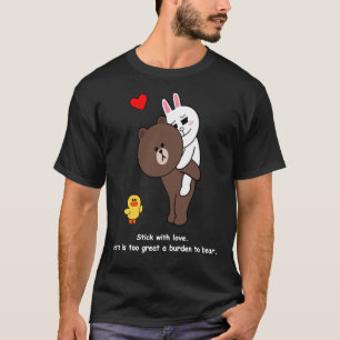 T-shirt Stick lapin Cony Ours Brown Avec Amour