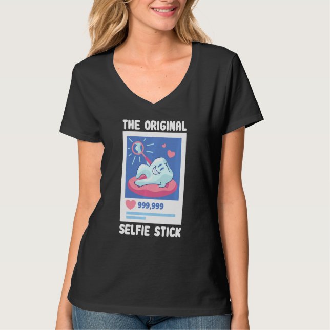 T-shirt Stick Selfie Original Dentist Dentist Tooth Des (Devant)