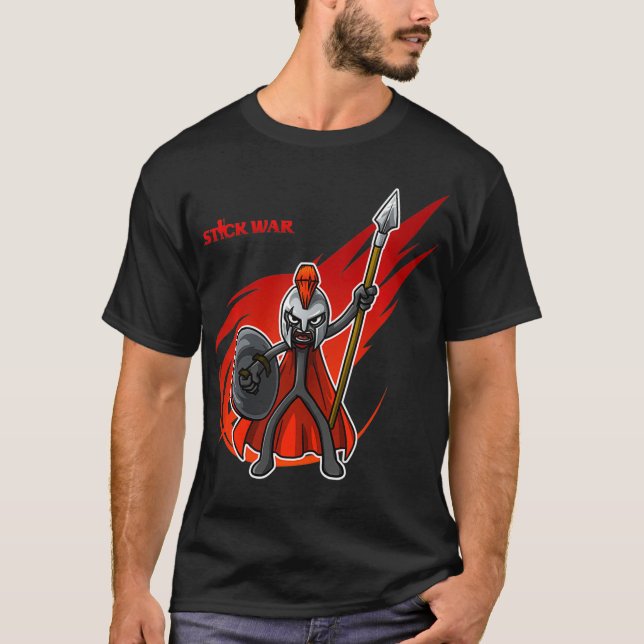 T-shirt Stick War 3 Spearton Leader Atreyos  (Devant)