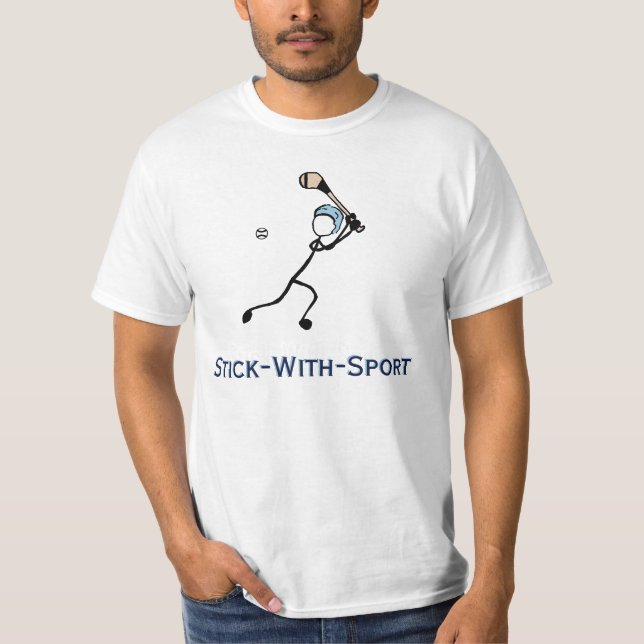 T-shirt Stick With Sport Hurling Dublin Navy & Blue (Devant)